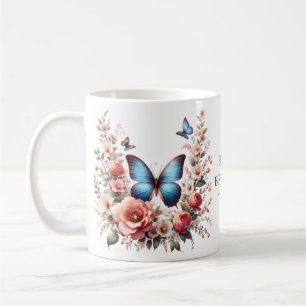 Butterfly Spring Sublimatie Clipart-96280 Klok Koffiemok