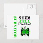 Butterfly - Stem Cell Transplant Survivor Briefkaart (Voorkant / Achterkant)