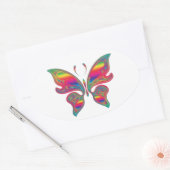 Butterfly-stickers Ovale Sticker (Envelop)