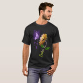 Butterfly Sunflower Crohn's Awareness T-shirt (Voorkant volledig)