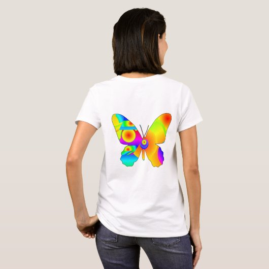 Butterfly Sunrise T-shirt (Achterkant volledig)