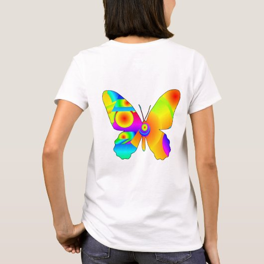 Butterfly Sunrise T-shirt (Achterkant)