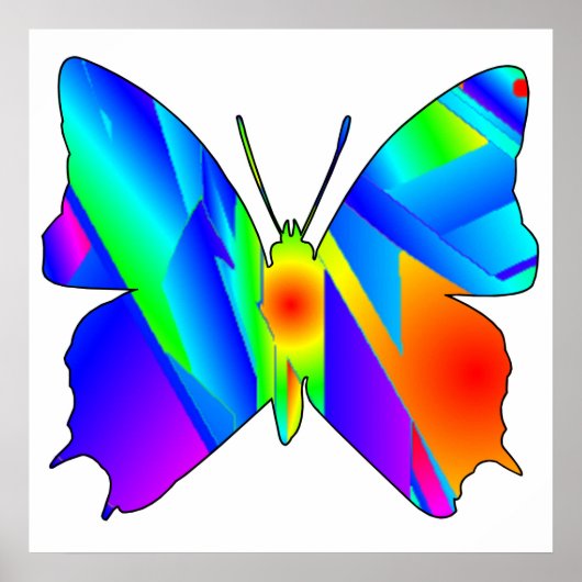 Butterfly Sunset Poster (Voorkant)