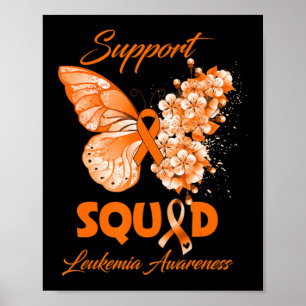 Butterfly Support Squad Leukemie Bewustheid Poster