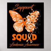 Butterfly Support Squad Leukemie Bewustheid Poster (Voorkant)