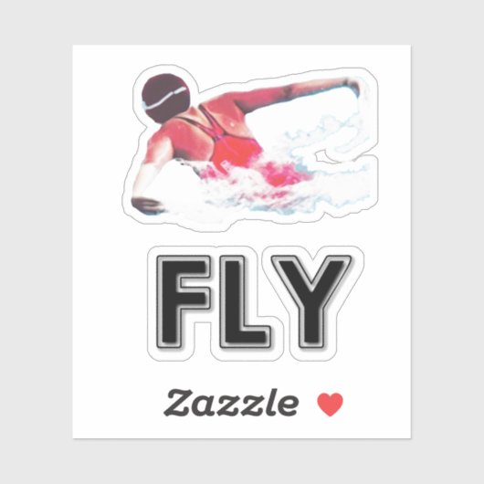 Butterfly Swim Sticker (Vel)