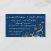 Butterfly Swirl Visitekaartje (Achterkant)