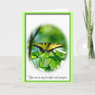 Butterfly Sympathy Card Kaart