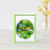 Butterfly Sympathy Note Kaart (Gele Bloem)