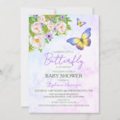 Butterfly Theme Baby Shower Uitnodigingen (Voorkant)