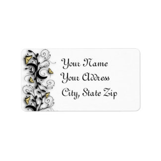 Butterfly Theme Etiket