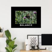 Butterfly & Thistle BALANCE Inspirerend Poster (Thuiskantoor)