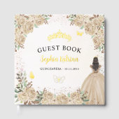 Butterfly Tiara Quinceanera en or floral (Recto)