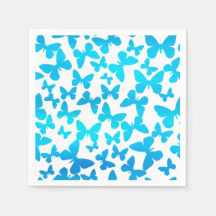 Butterfly Toss (Blauw) Servet