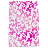 Butterfly Toss (roze) Medium Cadeauzakje (Voorkant)
