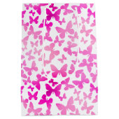 Butterfly Toss (roze) Medium Cadeauzakje (Achterkant)