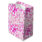 Butterfly Toss (roze) Medium Cadeauzakje (Achterkant Gekanteld)