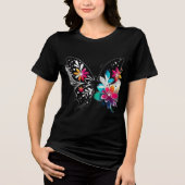 Butterfly Tri-Blend Shirt (Voorkant)