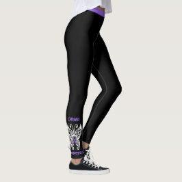 Butterfly/Tribal.. Chiari Leggings