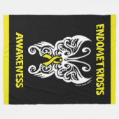 Butterfly/Tribale.. endometriose Fleece Deken (Voorkant (Horizontaal))