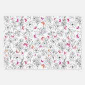 butterfly trio wrapping paper (Voorkant)