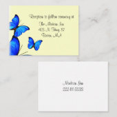 Butterfly Trouwbehuizingskaarten Informatiekaartje (Voorkant / Achterkant)