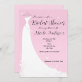 Butterfly Trouwjurk Bruids Douche Uitnodiging (Voorkant / Achterkant)