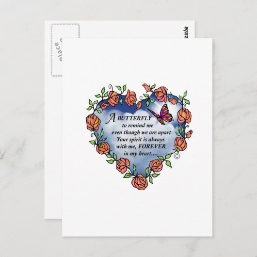 Butterfly uit Heaven Briefkaart (Voorkant / Achterkant)