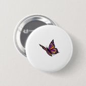 Butterfly uit Heaven Ronde Button 5,7 Cm (Voorkant /achterkant)