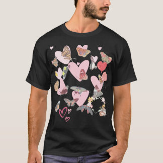Butterfly Valentijnsdag Heart Love T-Shirt