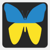 Butterfly van Oekraïne Vierkante Sticker (Voorkant)