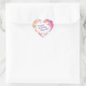 Butterfly Verjaardagsfeest Kinder Kleurrijk Hart Sticker (Tas)