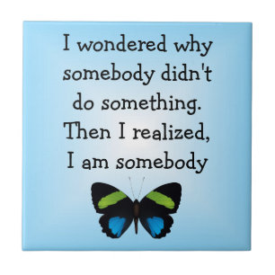 Butterfly Verse Tile Tegeltje