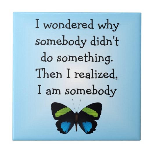 Butterfly Verse Tile Tegeltje (Voorkant)