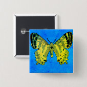 Butterfly Vierkante Button 5,1 Cm (Voorkant /achterkant)