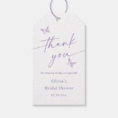 Butterfly Vrijgezellenfeest Dank u voor Cadeaulabel (Voorkant)