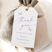 Butterfly Vrijgezellenfeest Dank u voor Cadeaulabel