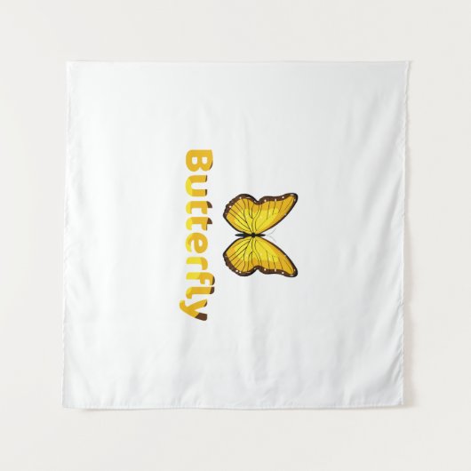 Butterfly Wandkleed (Voorkant (horizontaal))