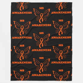 Butterfly/Warrior...MS Fleece Blanket Deken