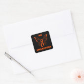 Butterfly/Warrior...MS Vierkante Sticker (Envelop)
