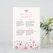 Butterfly Wat op uw telefoon Vrijgezellenfeest spe (Staand voorkant)