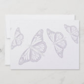 "" Butterfly Wedding Invitations Kaart (Achterkant)