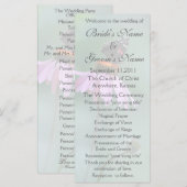 Butterfly Wedding Programma /grijs (Voorkant / Achterkant)