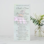 Butterfly Wedding Programma /grijs (Staand voorkant)
