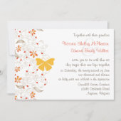 Butterfly Whimsy bruiloft uitnodiging (Voorkant)