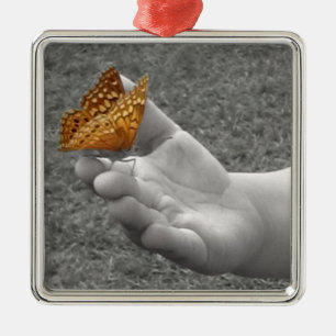 Butterfly Whisperer Metalen Ornament