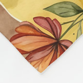 Butterfly Whispers in Earth Tones Fleece Deken (Hoek)