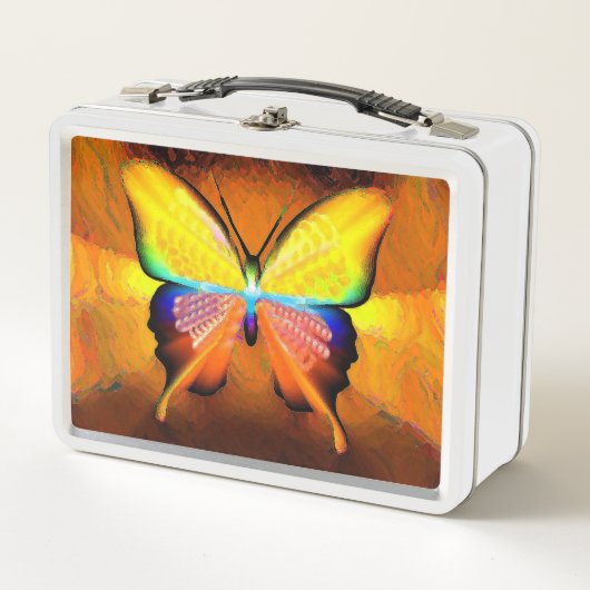 Butterfly White Lunchbox (Voorkant)