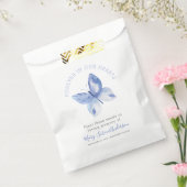 Butterfly Wildflower Seed Memorial Funeral Bedankzakje (Gezegeld)