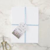 Butterfly Wildflower Vrijgezellenfeest Cadeaulabel (Met Touw)